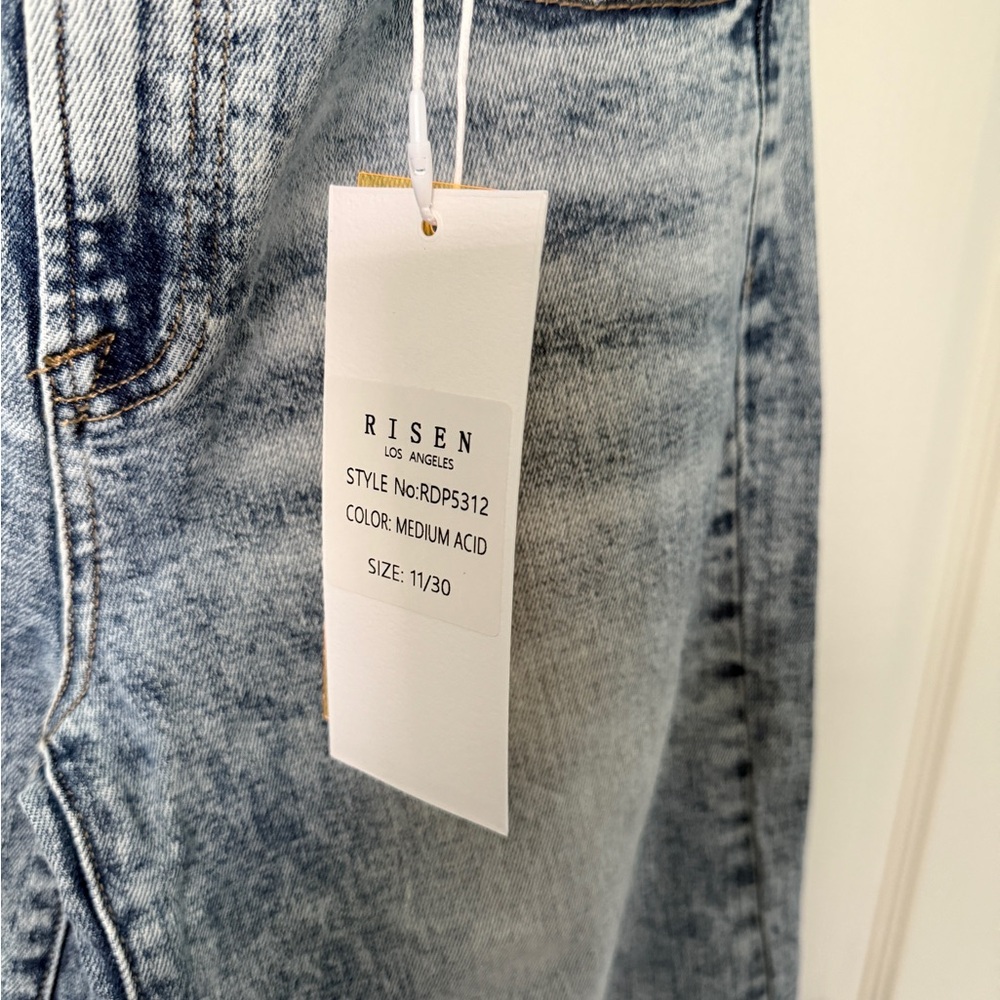 Distressed Blue Jeans - Picture 3 of 5
